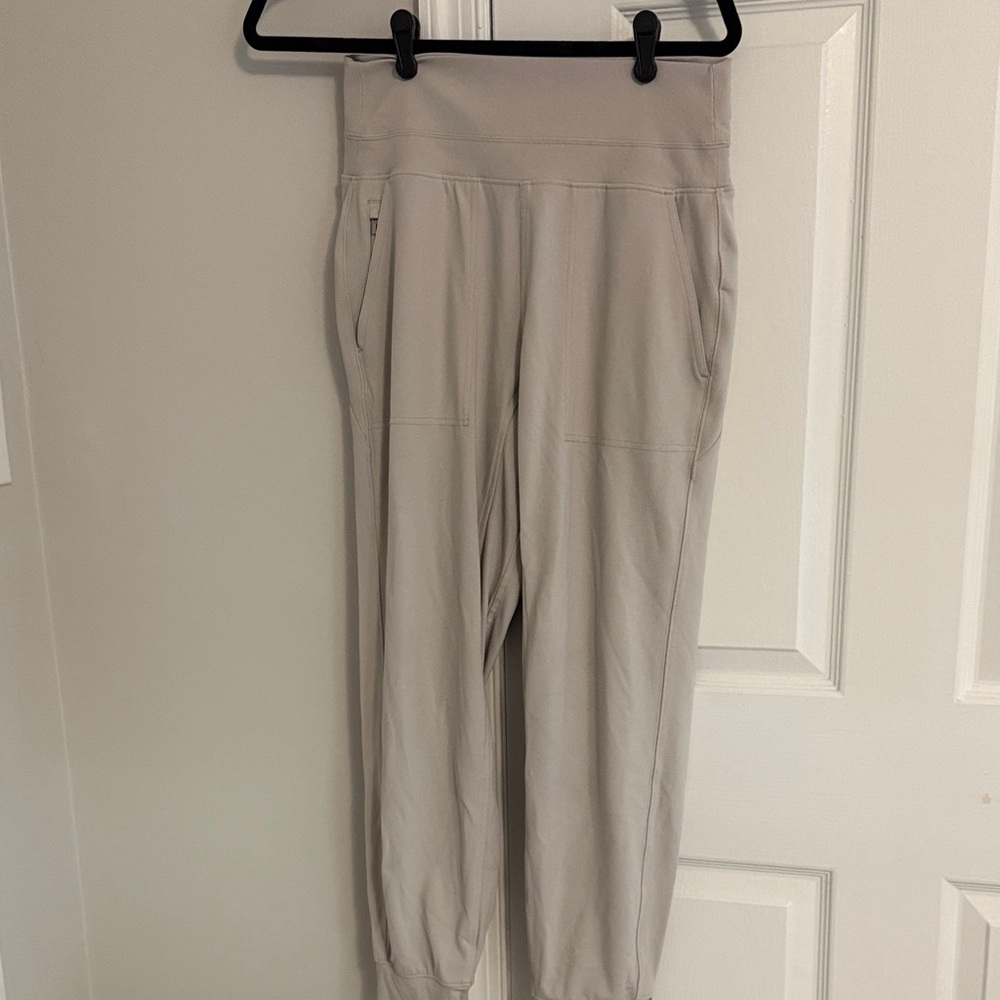 High-Waisted Gray Joggers